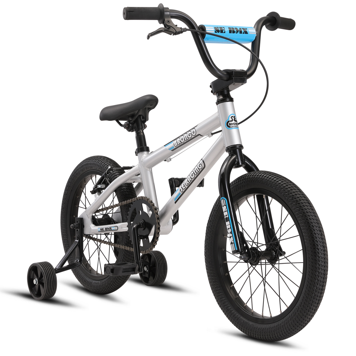 SE Bikes Bronco 16 Kids Series BMX Bike Silver